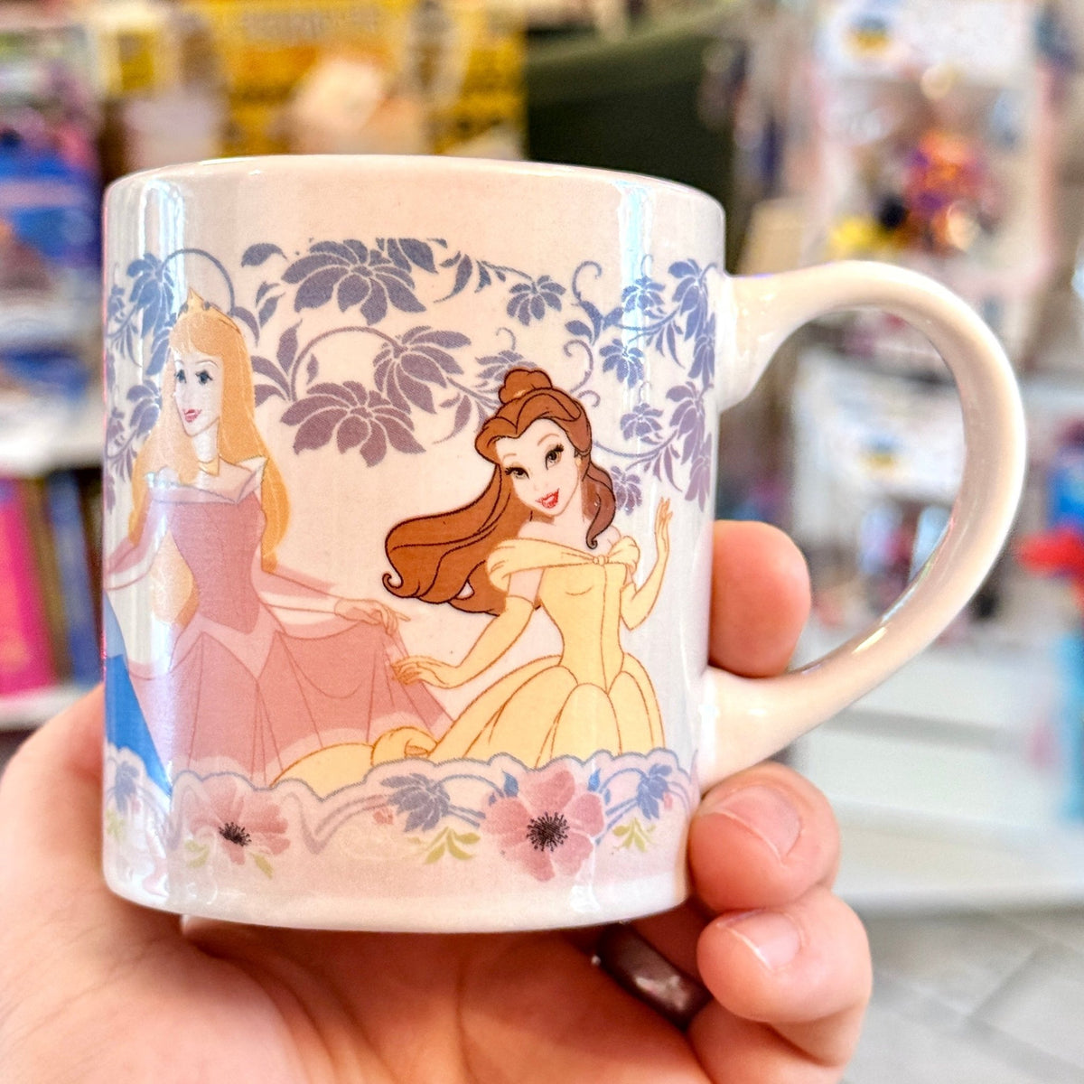 Disney Princesses Ceramic Mug: Snow White, Belle, Cinderella, Ariel, Aurora (2000s) - PopCultGang
