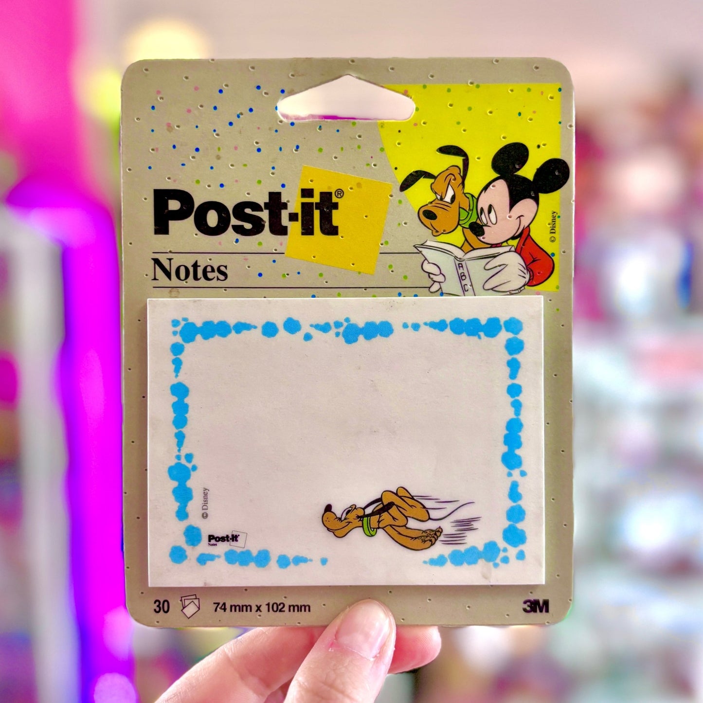 Disney Sticky Notes w. Mickey & Pluto (90s) - PopCultGang