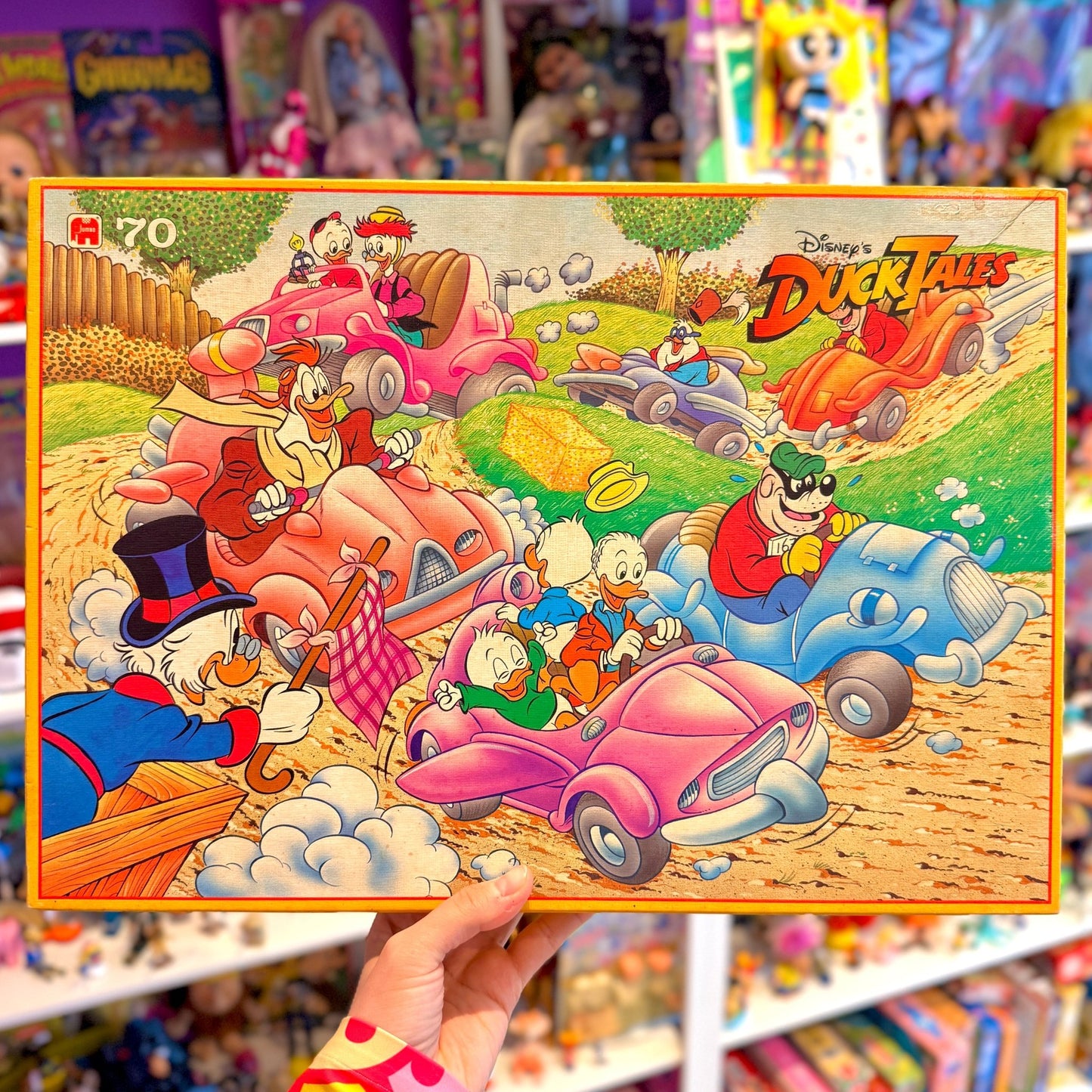 Disney’s Ducktales: Characters Driving Huge Puzzle (70 pieces, 1980s) - PopCultGang