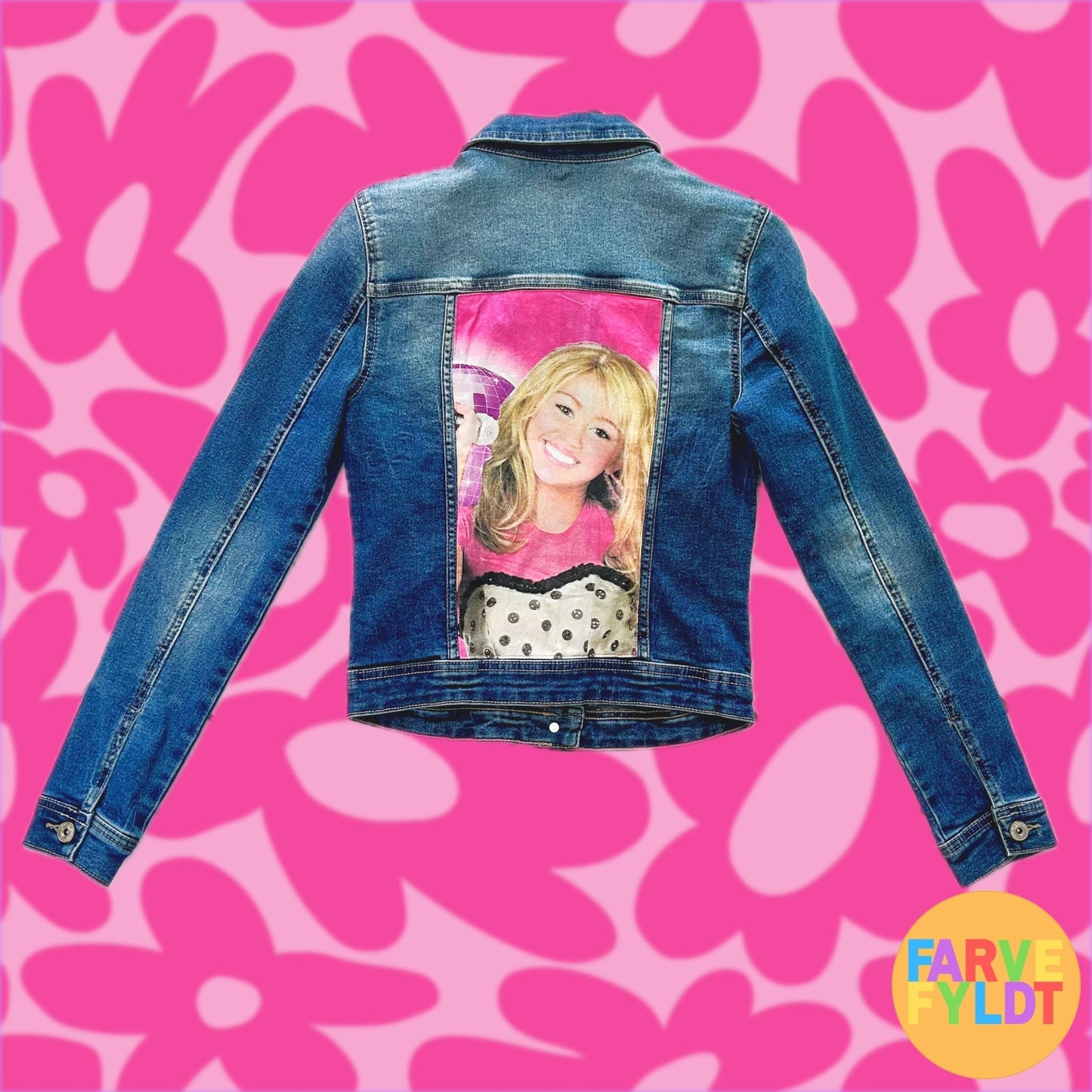 Disney's Hannah Montana - Upcycled Denim Jacket (FARVEFYLDT x POPCULTGANG) - PopCultGang