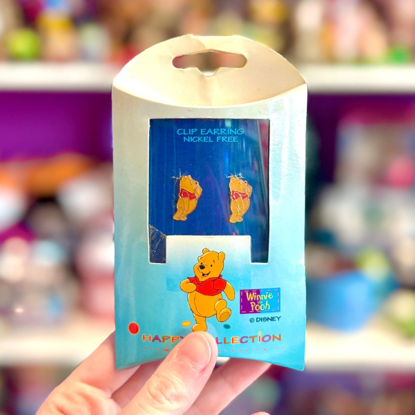 Disney's Happy Collection: Winnie The Pooh Clip - On Earrings (NIB, 90s) - PopCultGang
