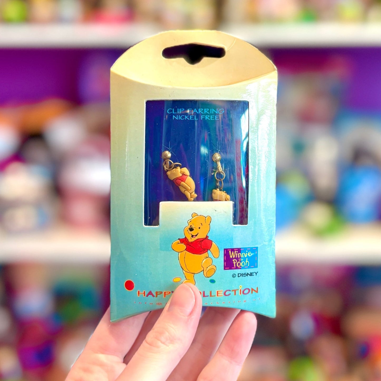 Disney's Happy Collection: Winnie The Pooh Clip - On Earrings (NIB, 90s) - PopCultGang