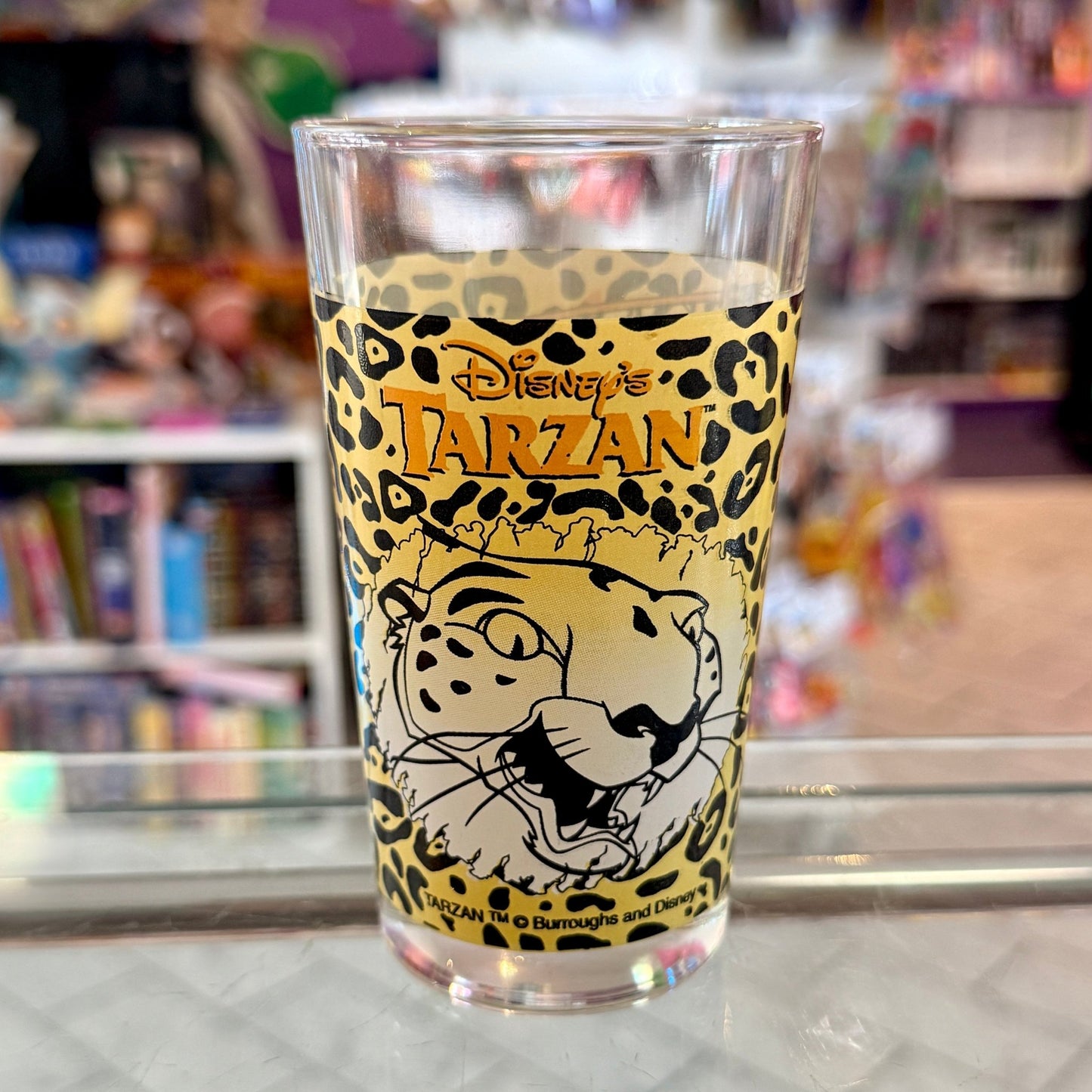 Disney’s Tarzan: Fighting Leopard - Drinking Glass (1999) - PopCultGang