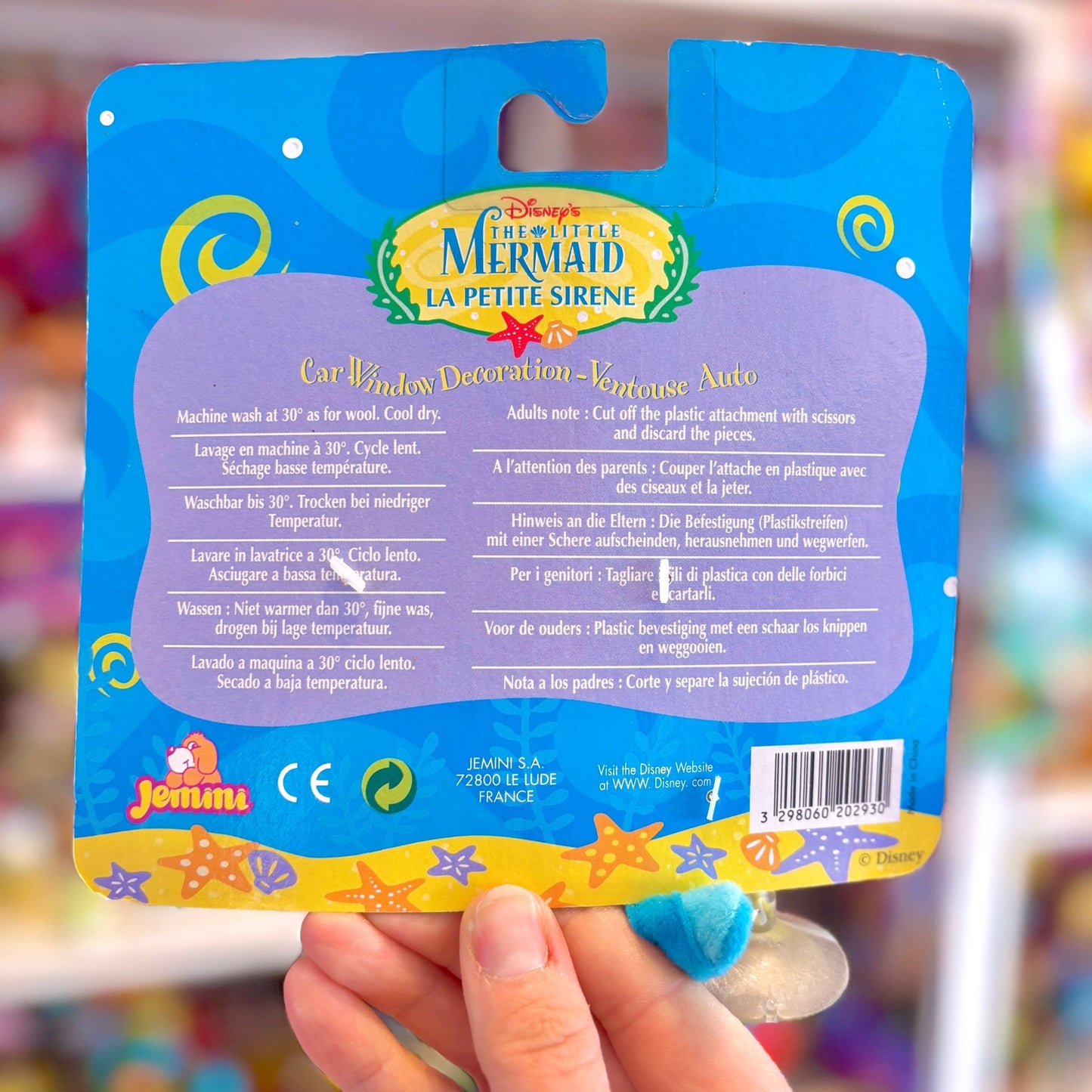 Disney's The Little Mermaid: Flounder Car Window Decoration Plush (90s) - PopCultGang