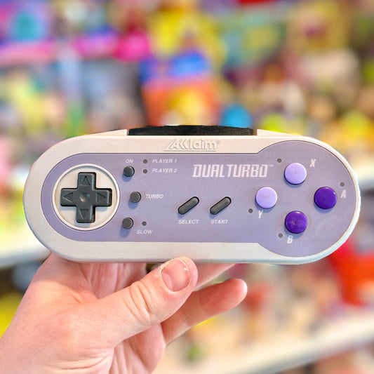 Dual Turbo Wireless Controller Set + Receiver - Super Nintendo (Acclaim, 90s) - PopCultGang