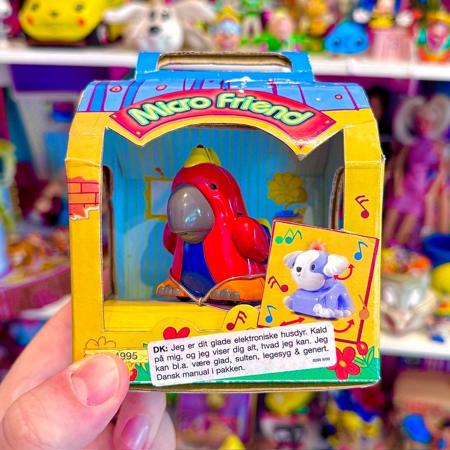 Electronic Micro Mascot: "Echo" Parrot (new in box, Simba Toys, 90s) - PopCultGang