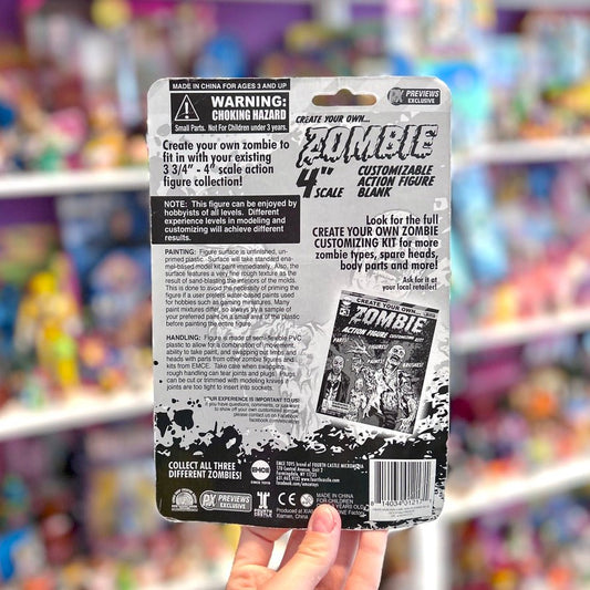 EMCE Toys: Create Your Own Zombie - Blank Customizable Action Figure (2010s) - PopCultGang