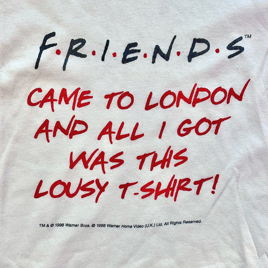 “Friends Came To London, And All I Got Was This T-Shirt” Vintage T-Shirt (Warner Bros, 1986) - PopCultGang