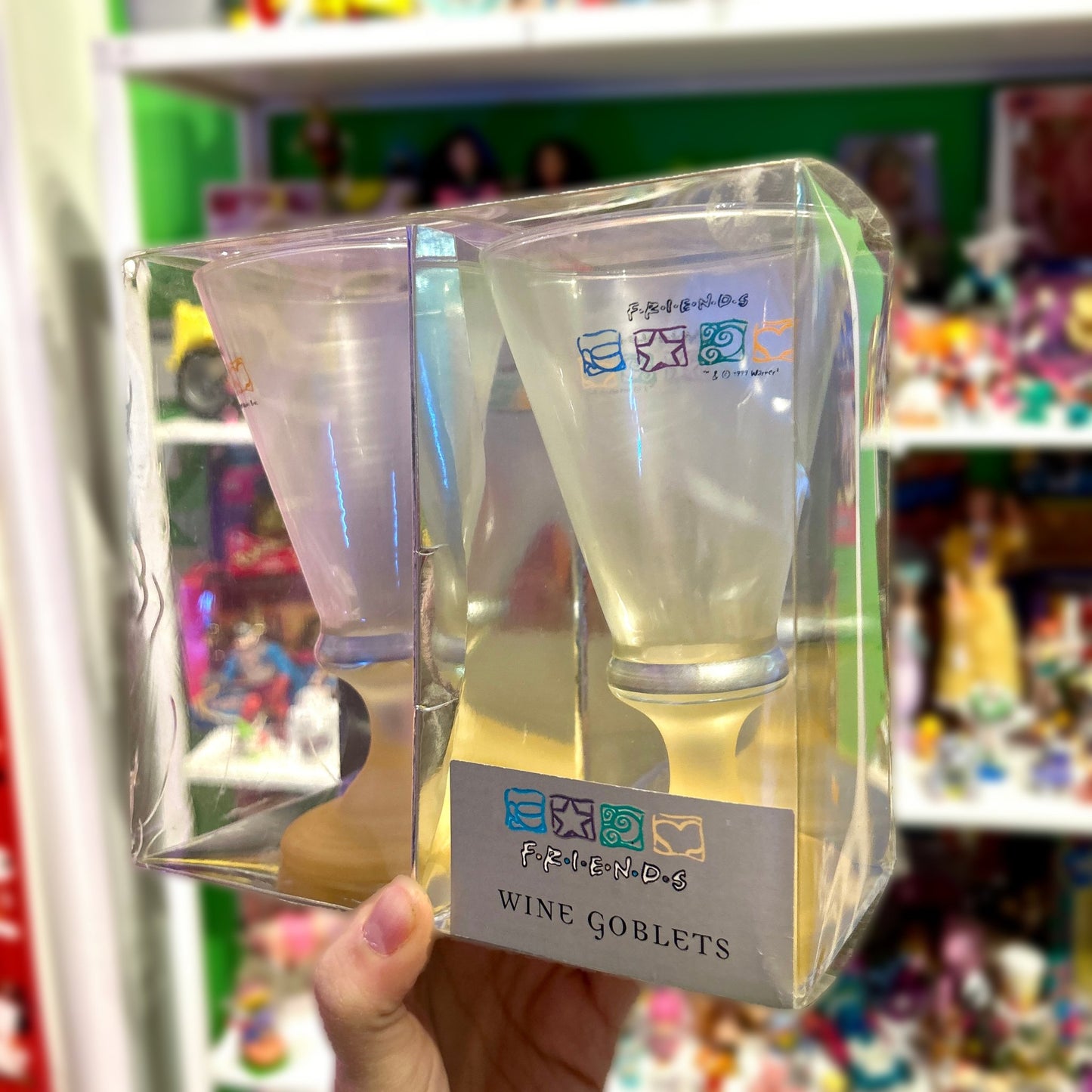 Friends TV - Series - Vintage Wine Goblets (Warner Bros., 90s) - PopCultGang