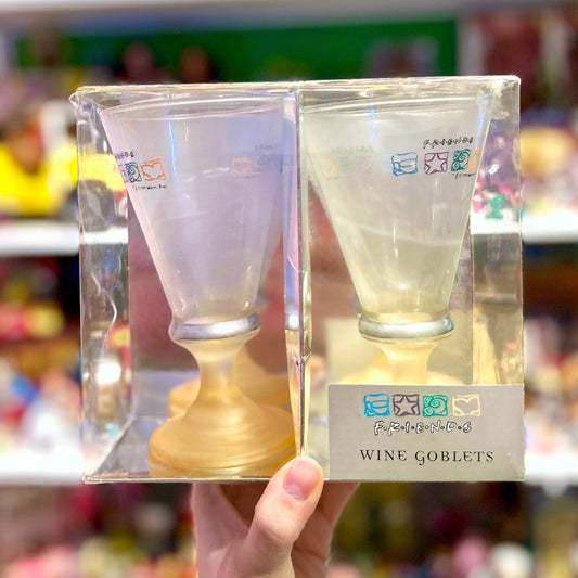 Friends TV - Series - Vintage Wine Goblets (Warner Bros., 90s) - PopCultGang