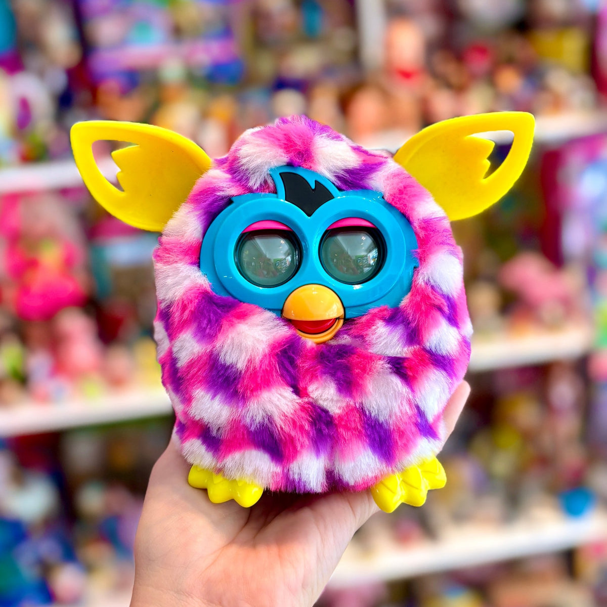 Furby Boom: Pink Cubes Furby - Electronic Talking Pet (Hasbro, 2012) - PopCultGang