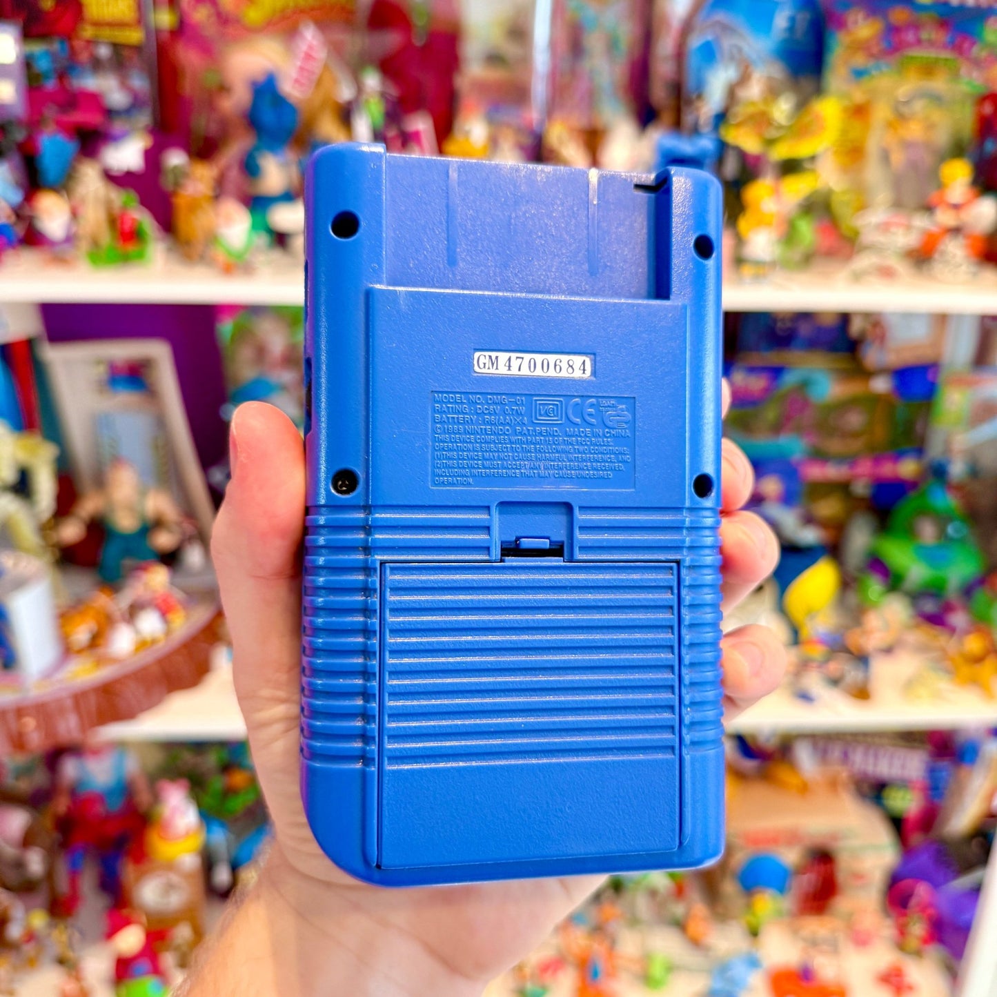 Gameboy: Play It Loud Blue (DMG - 01, complete in box, Bergsala, Nintendo) - PopCultGang