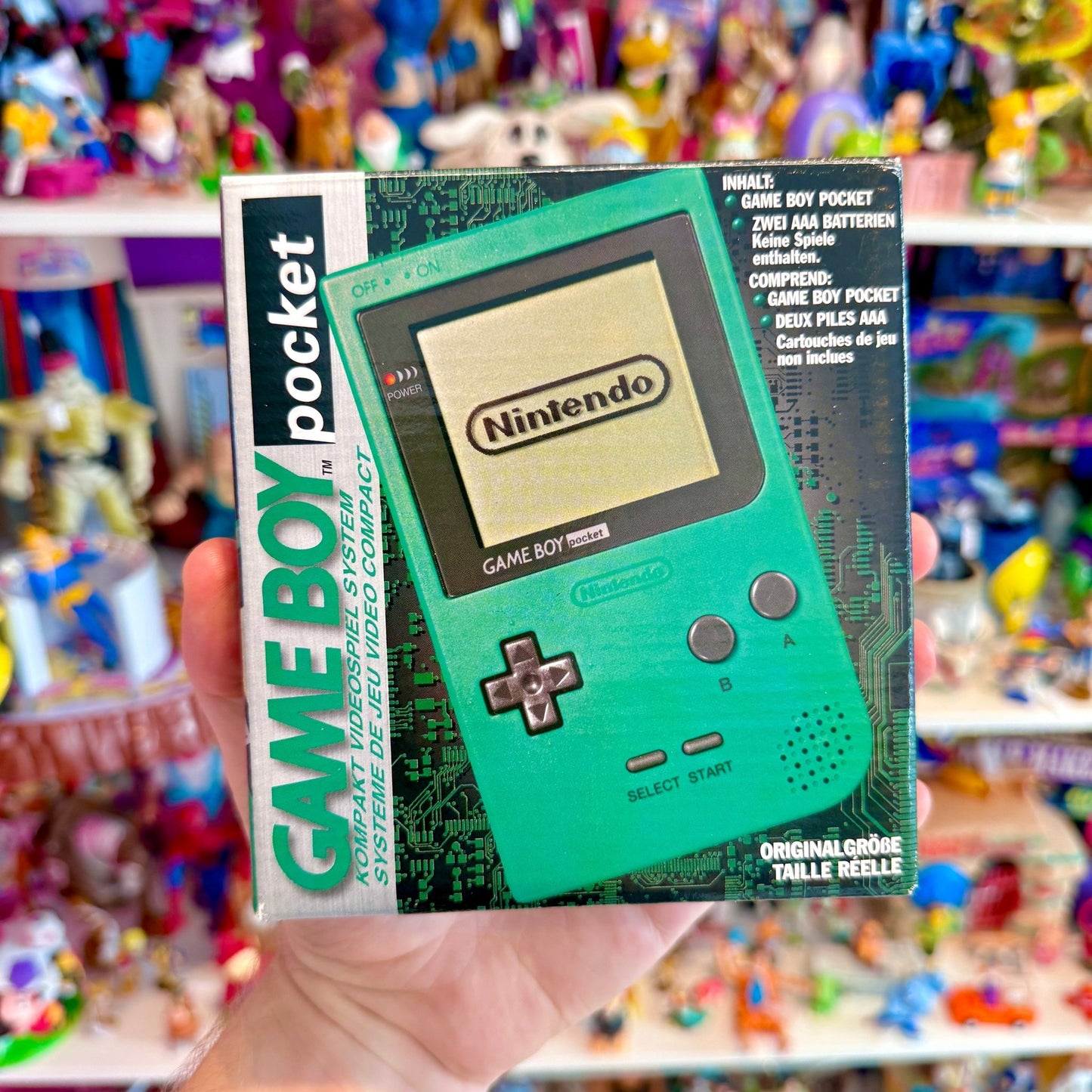 Gameboy Pocket: Green (CIB - Complete In Box, Nintendo) - PopCultGang