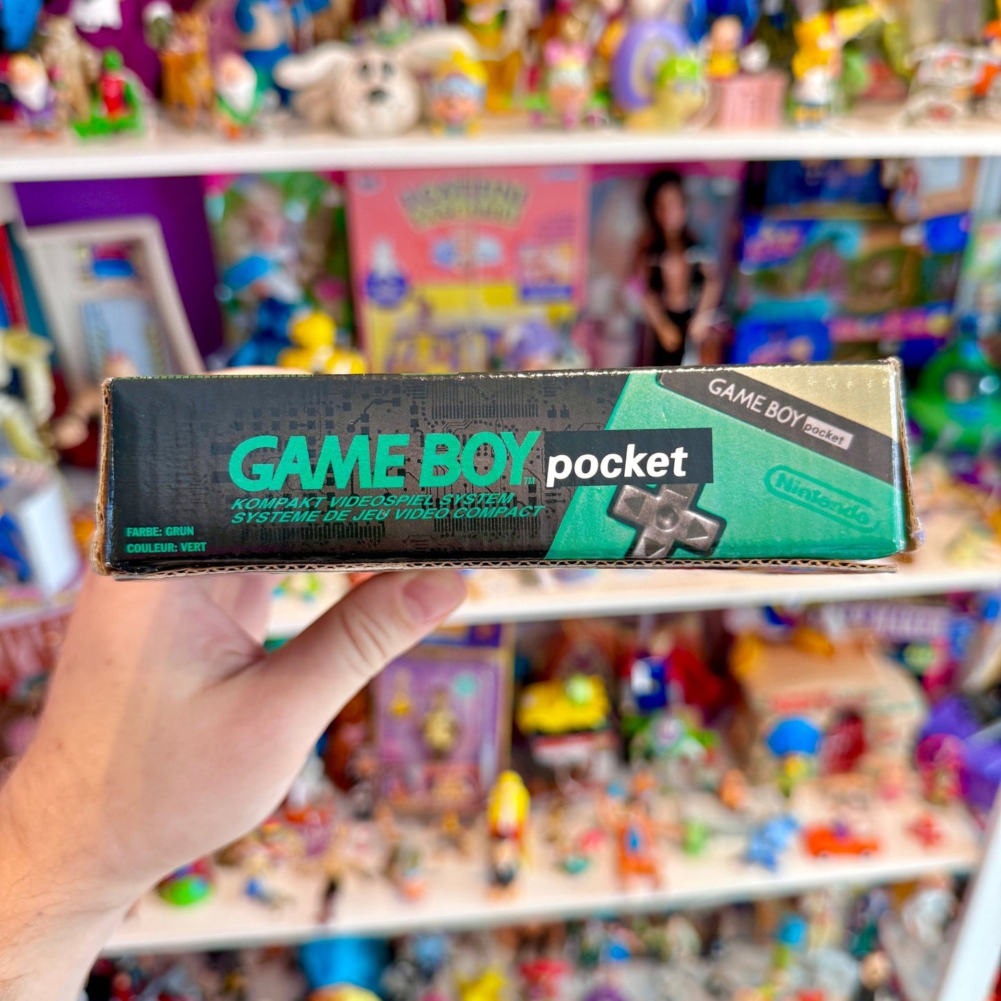 Gameboy Pocket: Green (CIB - Complete In Box, Nintendo) - PopCultGang