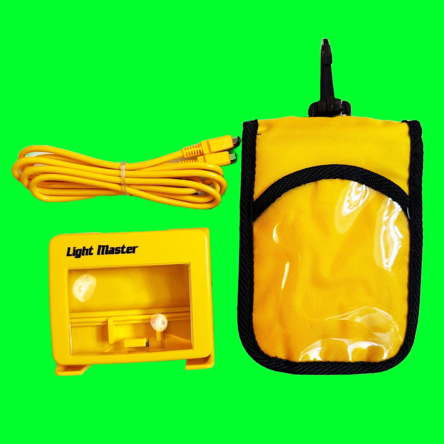 Gameboy Yellow Console Kit - Light, Carry Case, Link Cable - PopCultGang