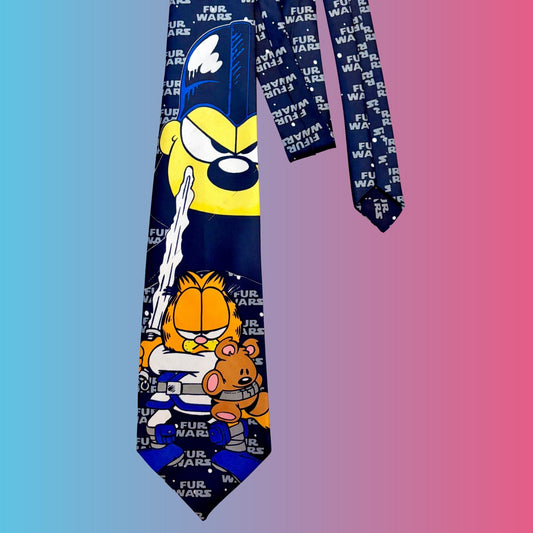 Garfield: Fur Wars - Silk Tie (Dendy, 90s) - PopCultGang