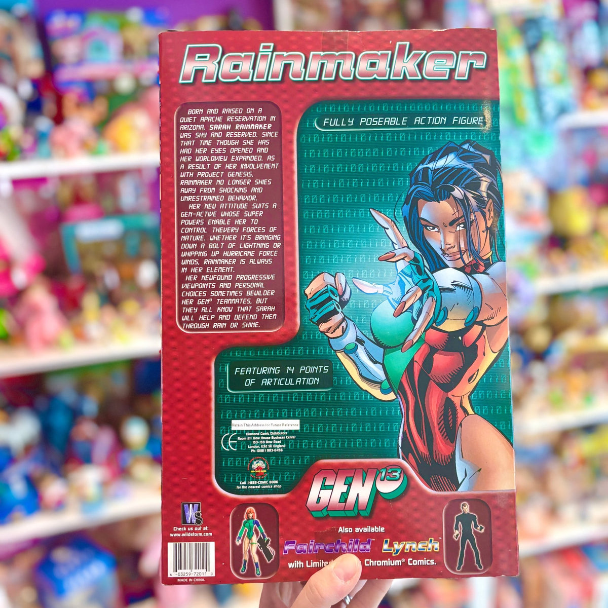 Gen 13: Sarah Rainmaker 30 cm Poseable Doll Figure (Diamond Comics, Wildstorm, 1999) - PopCultGang