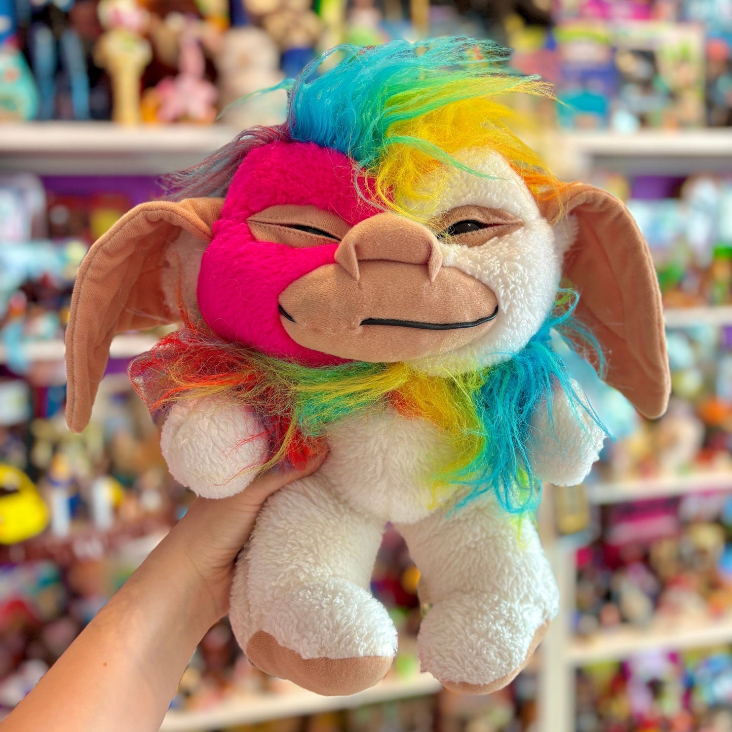 Gremlins: Ugly Bootleg Gizmo Rainbow Hair Plush (90s?) - PopCultGang
