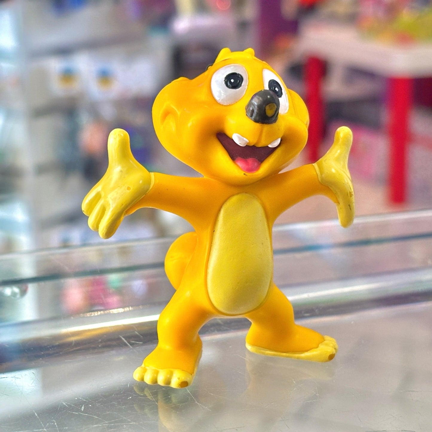 Hugo The Jungle Creature: Arms Out PVC Figure (danish cartoon, 90s) - PopCultGang