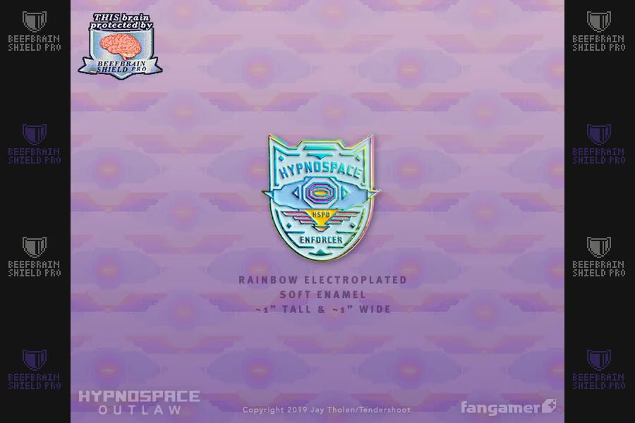 Hypnospace Outlaw - Hypnospace Enforcer Badge (Enamel Pin) - PopCultGang