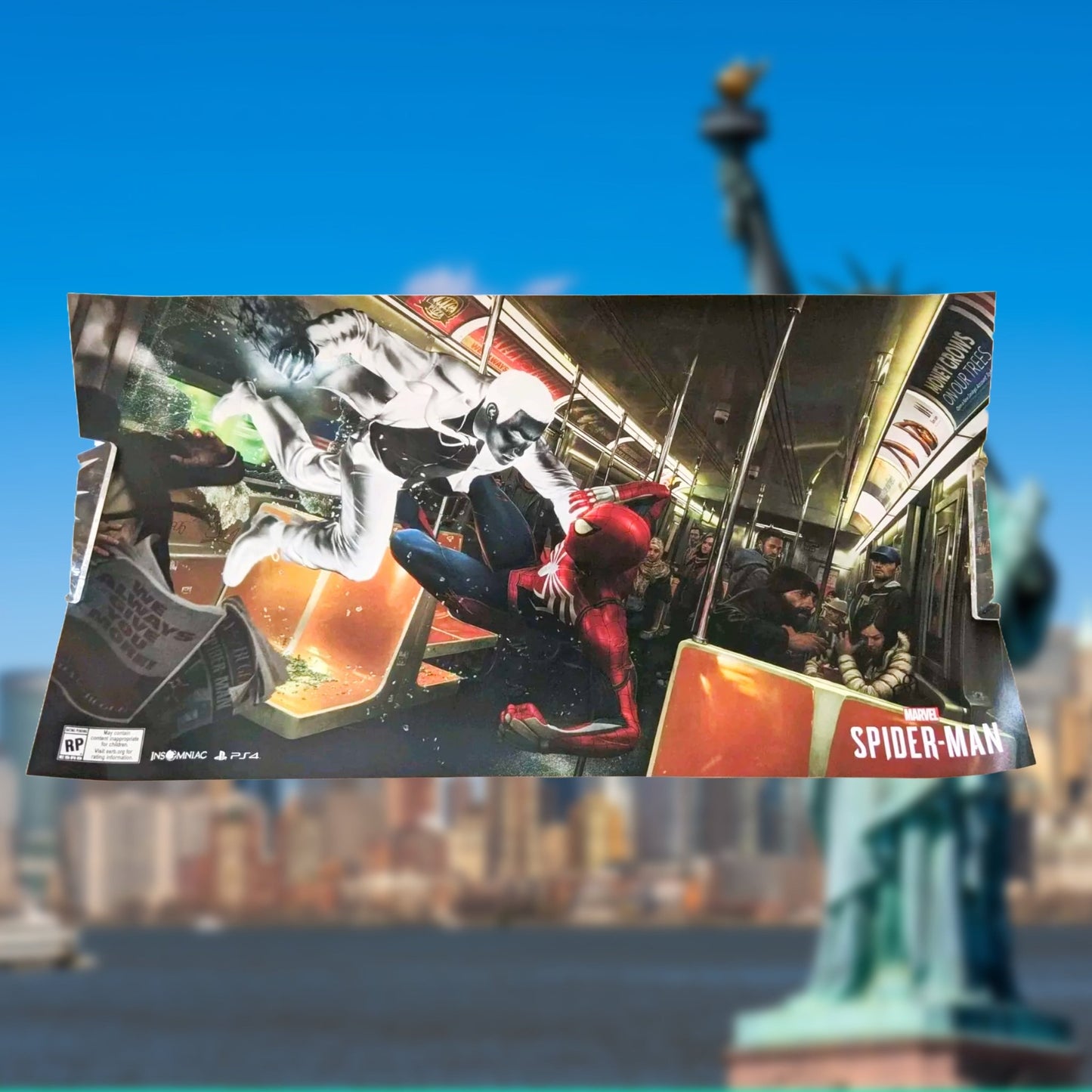 Insomniac's Spider - Man Vs Negative Man: SDCC 2017 Exclusive Numbered Poster - PopCultGang