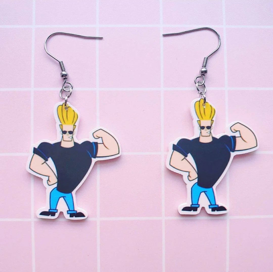 Johnny Bravo Earrings - PopCultGang