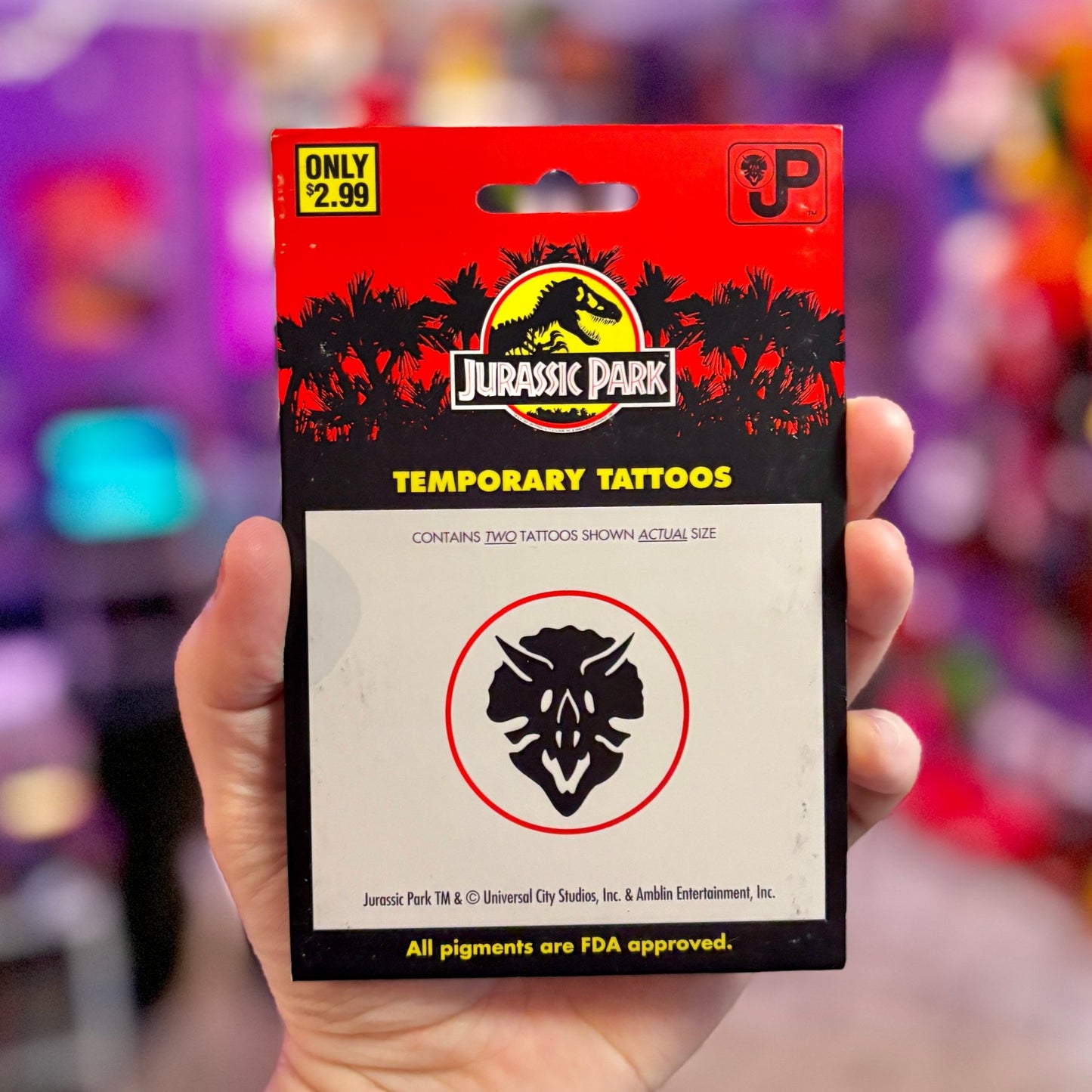 Jurassic Park Temporary Tatoos (90s) - PopCultGang