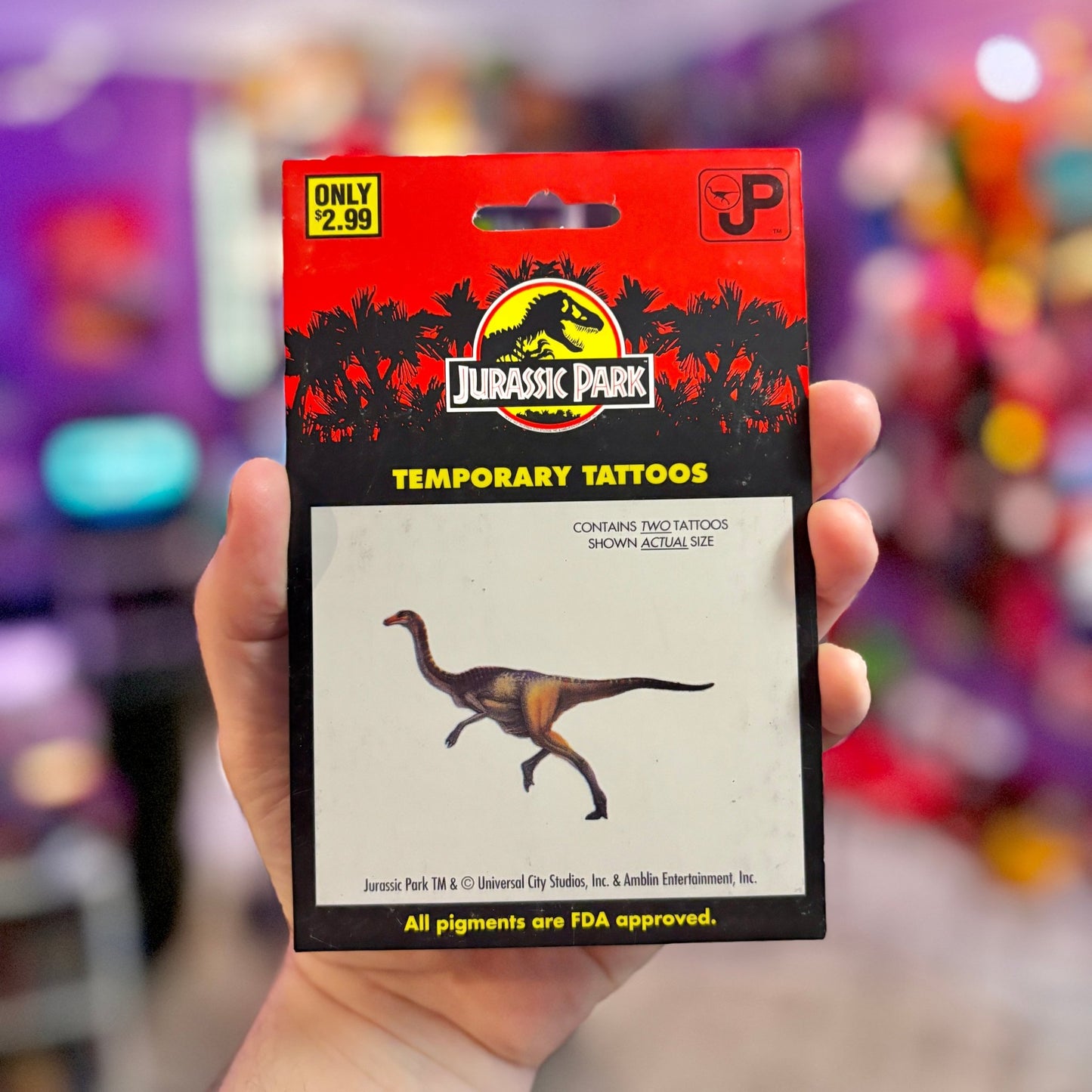 Jurassic Park Temporary Tatoos (90s) - PopCultGang