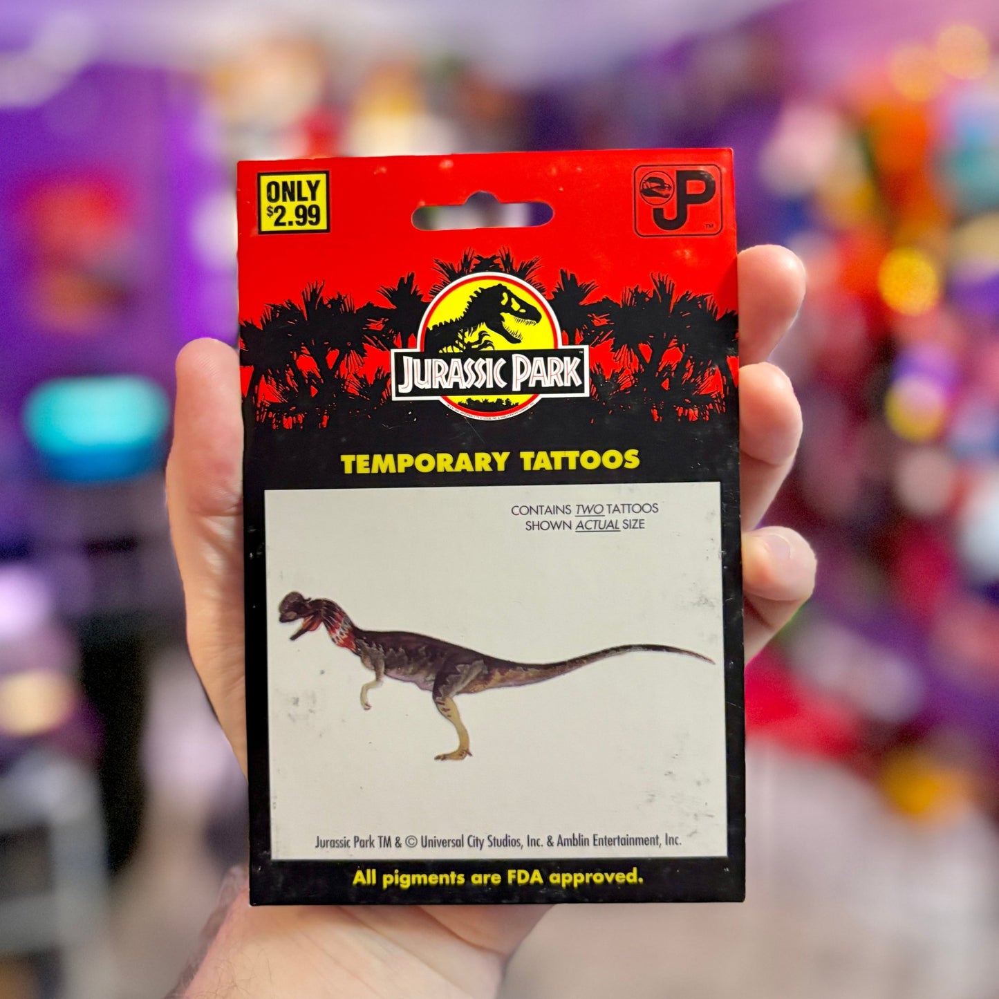 Jurassic Park Temporary Tatoos (90s) - PopCultGang