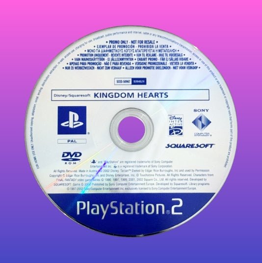 Kingdom Hearts PROMO DISC VERSION (PS2) - PopCultGang