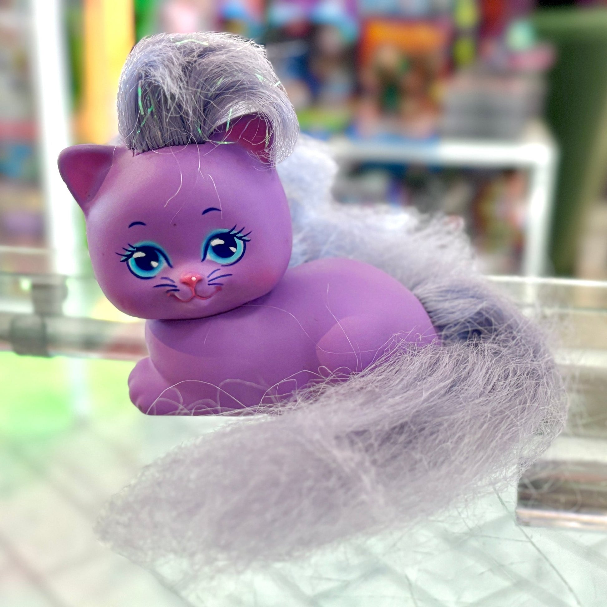 Lady Lovely Locks: Curly Kittens Purple Purr (80s) - PopCultGang