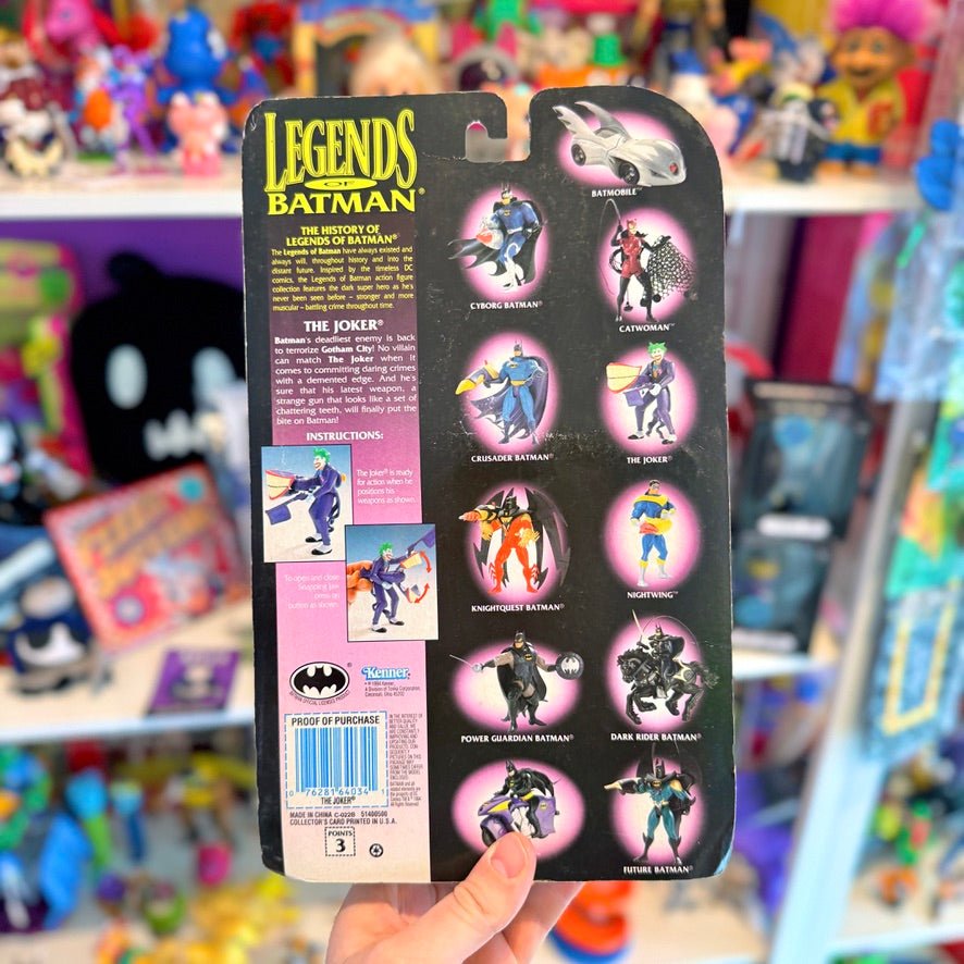 Legends of Batman - The Joker With Snapping Jaw Action Figure (MOC, Kenner, 1995) - PopCultGang