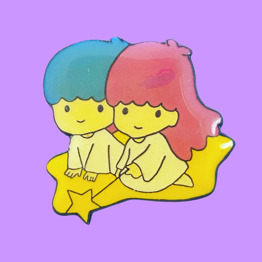 Little Twin Stars Enamel Pin (80s) - PopCultGang