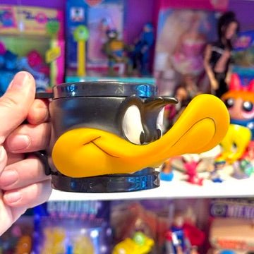 Looney Tunes: Daffy Duck Face Plastic Mug (Warner Bros., 90s) - PopCultGang