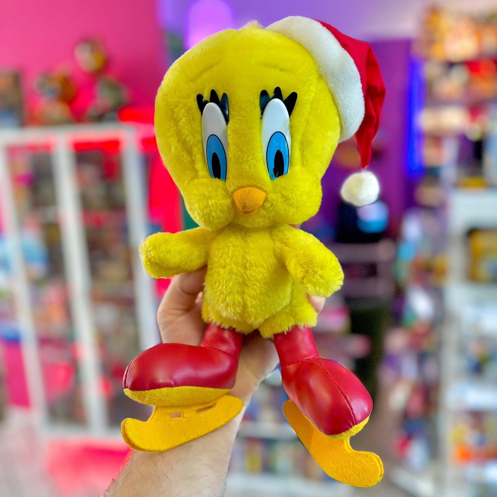 Looney Tunes: Holiday Tweety on Skates Plush (90s) - PopCultGang