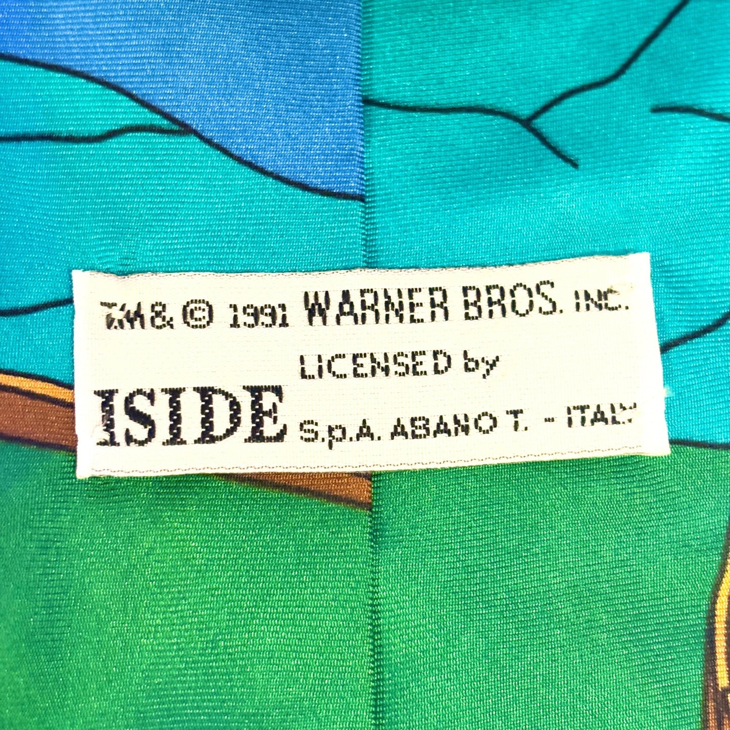 Looney Tunes: Road Runner Great Wall of China Tie (Warner Bros. 1991) - PopCultGang