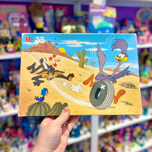 Looney Tunes: Road Runner & Wild E. Coyote Puzzle (30 pieces, 1980s) - PopCultGang