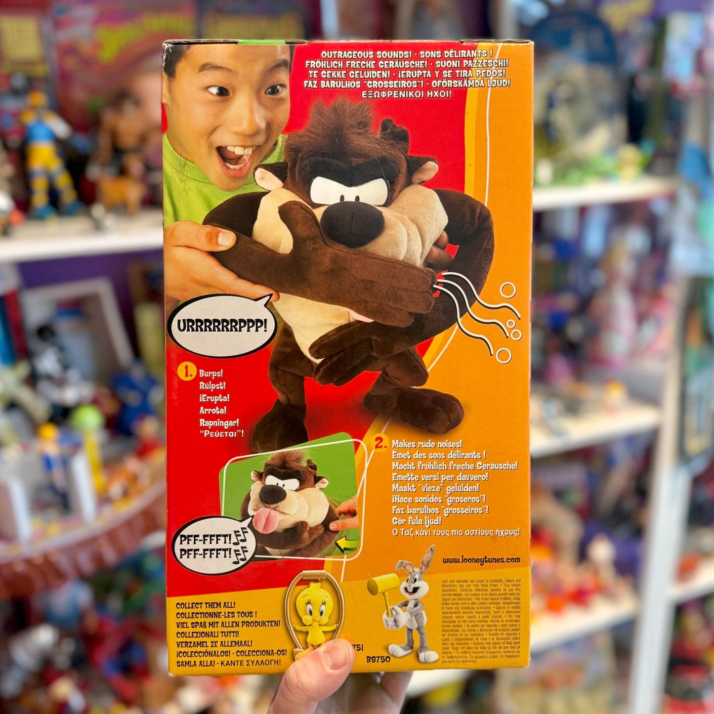 Looney Tunes: Rude Tude Taz The Tazmanian Devil Talking Plush (Warner Bros., 2003) - PopCultGang