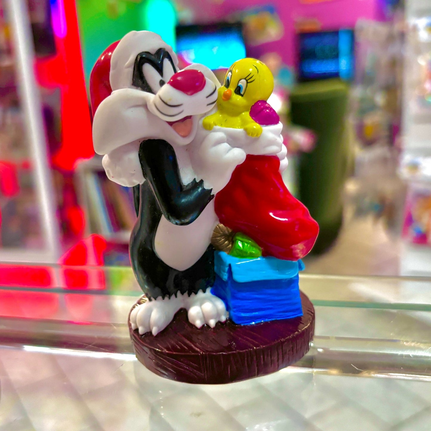 Looney Tunes: Sylvester & Tweety Christmas PVC Figure (90's) - PopCultGang