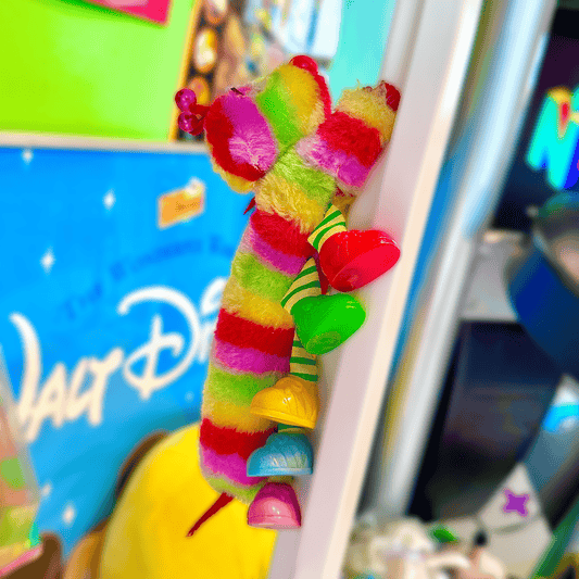 Lots - a - Lots - a - Leggggggs Caterpillar Bootleg Clip - On Hugging Plush Cord - Hanger (80s) - PopCultGang