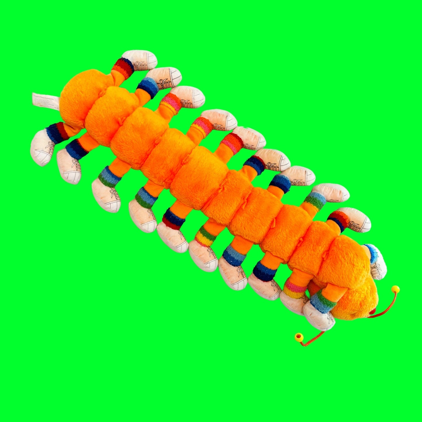 Lots - A - Lots - A - Leggggggs: Orange 60cm Caterpillar Plush (1984) - PopCultGang