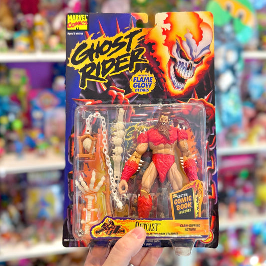 Marvel Comics: Ghost Rider - Outcast Action Figure (MOC, Toy Biz, 1996) - PopCultGang