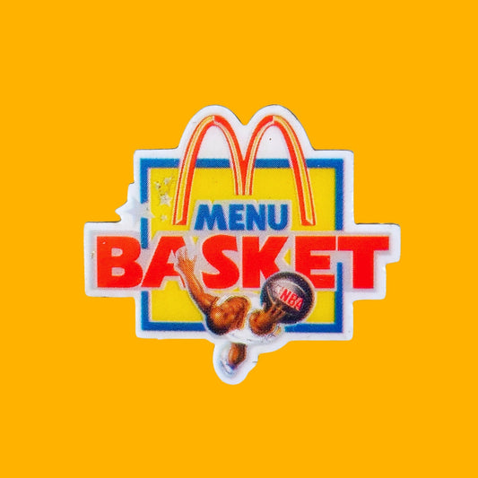 McDonalds Basket NBA Menu Enamel Pin (90s) - PopCultGang