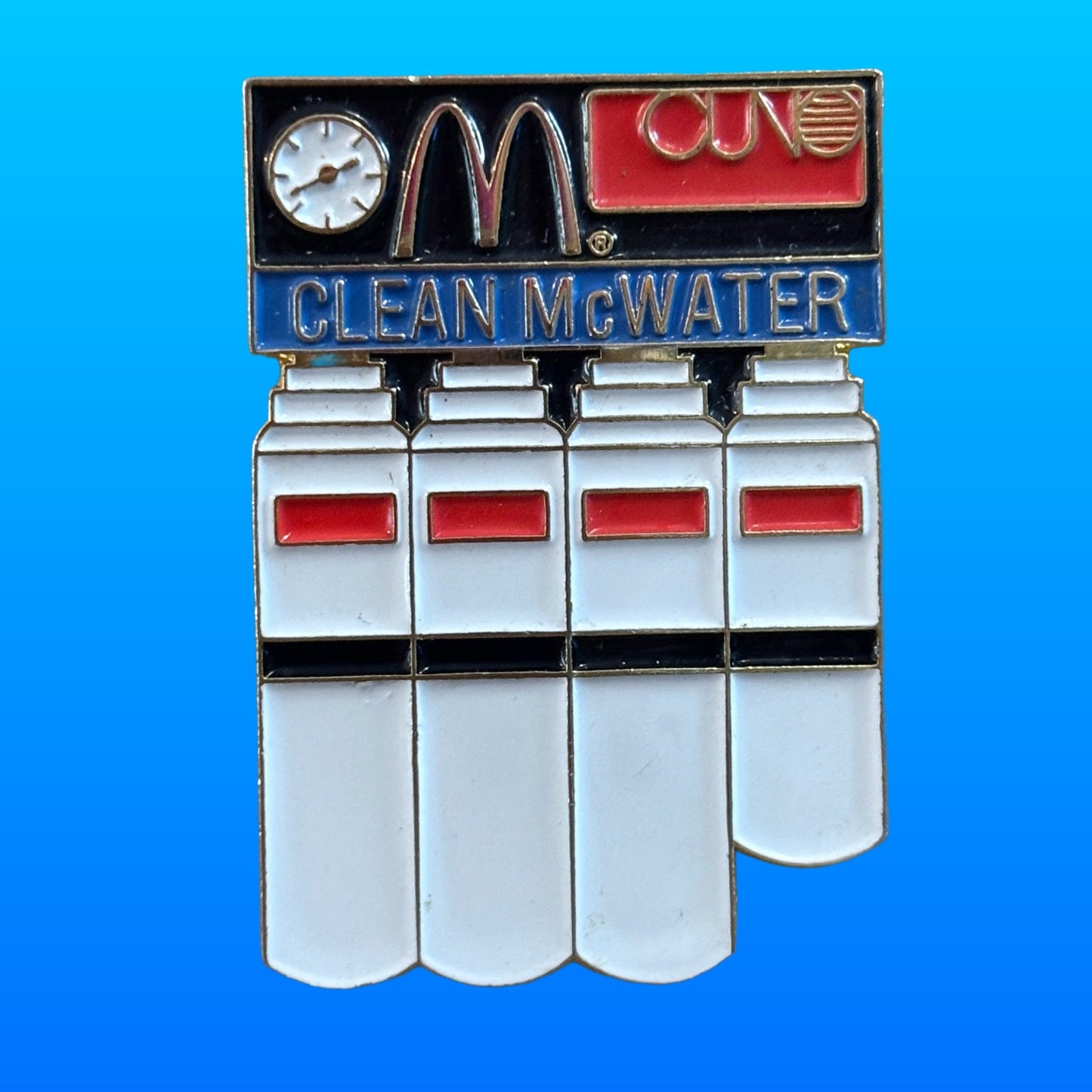 McDonalds: Clean McWater Enamel Pin Badge (90s) - PopCultGang