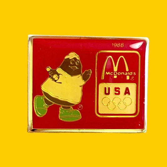 McDonalds Grimace Olympics Enamel Pin (1996) - PopCultGang