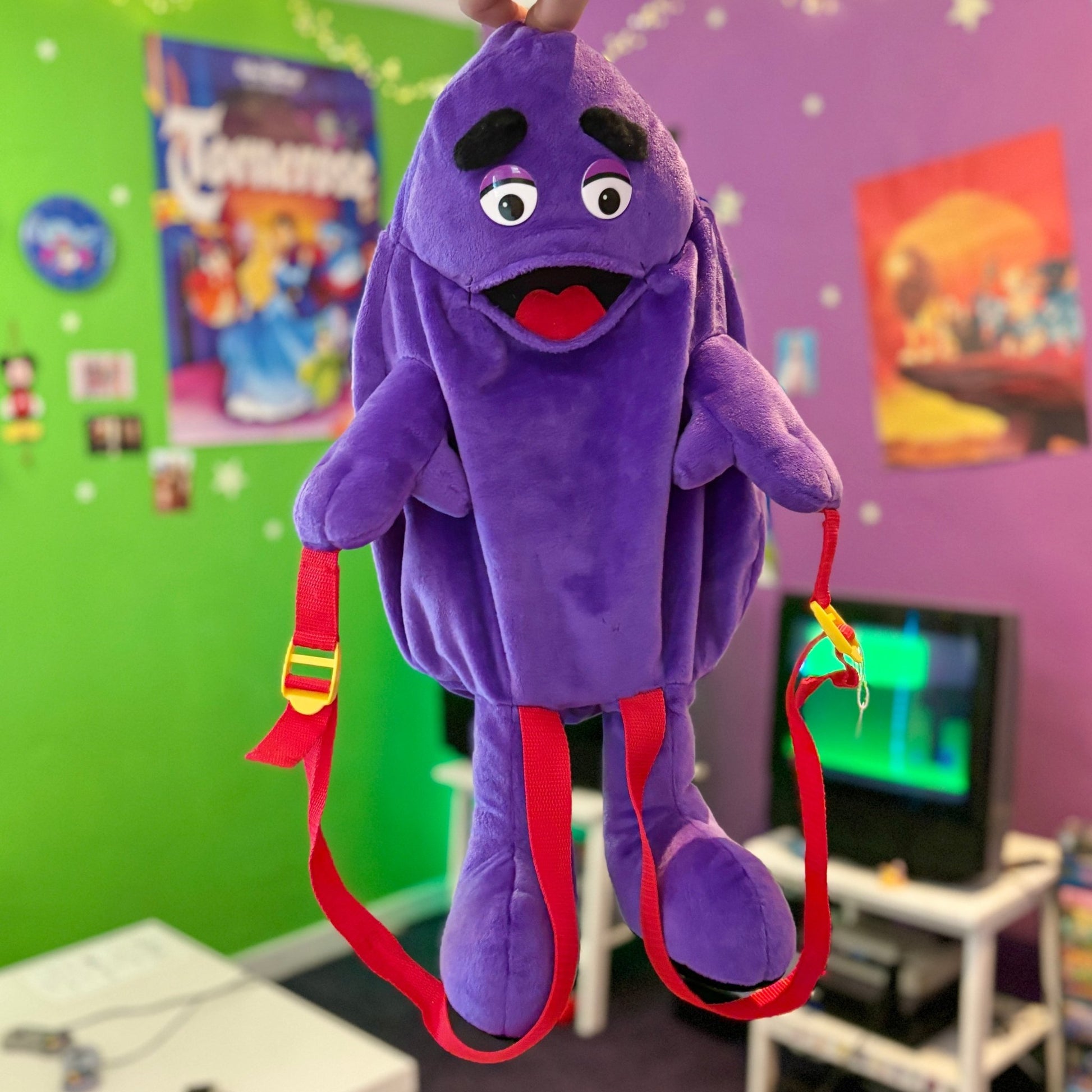 McDonalds: Grimace Plush Backpack (2000s) - PopCultGang