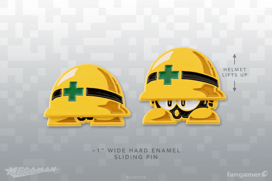 Mega Man - Met Sliding Enamel Pin - PopCultGang