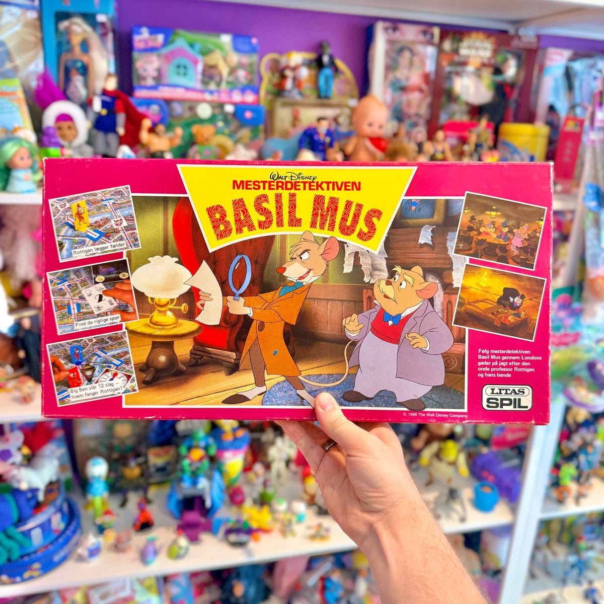 Mesterdetektiven Basil Mus - Board Game (Disney, 90s) - PopCultGang
