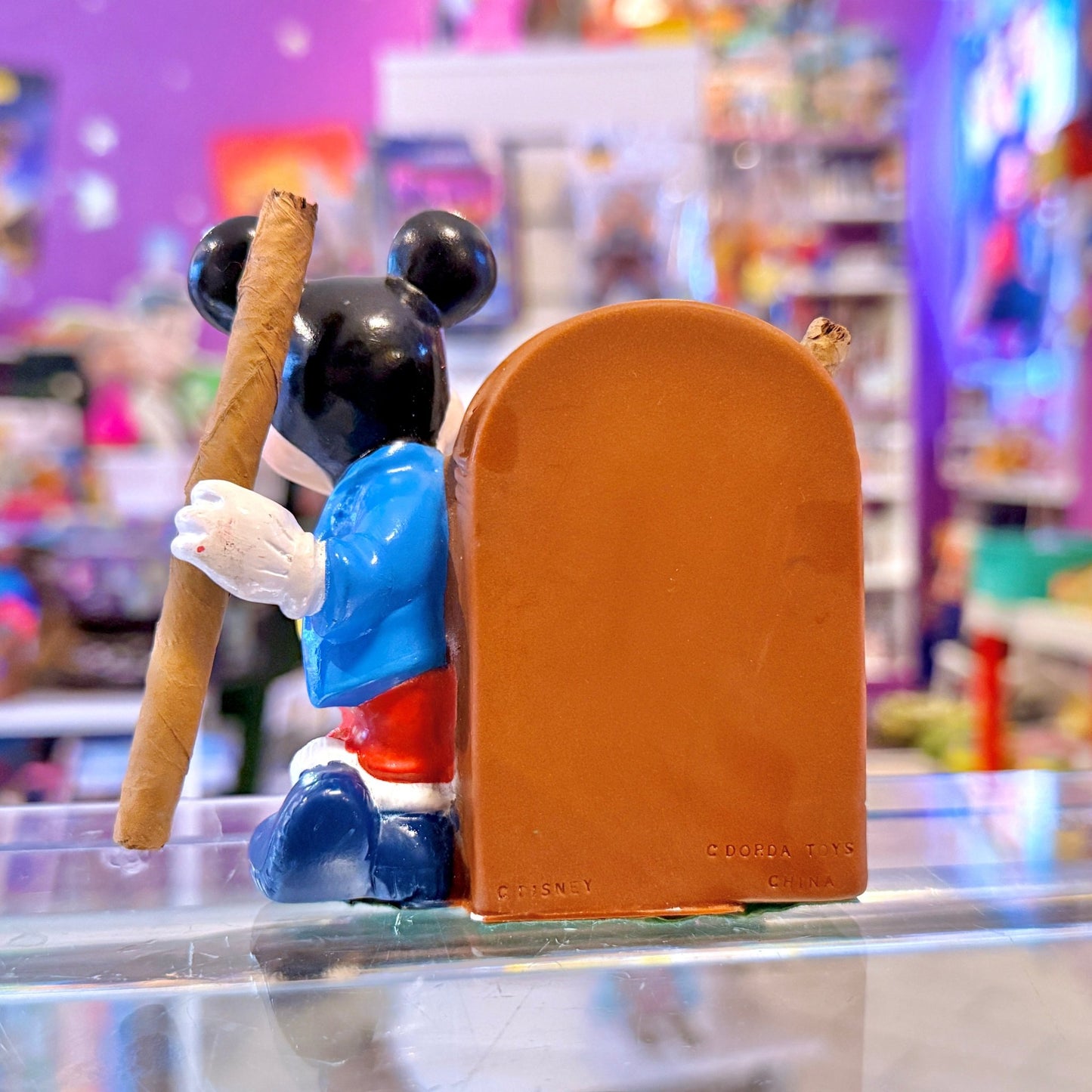 Mickey Mouse Cigarette Holder Figure (Disney, 80s or before) - PopCultGang