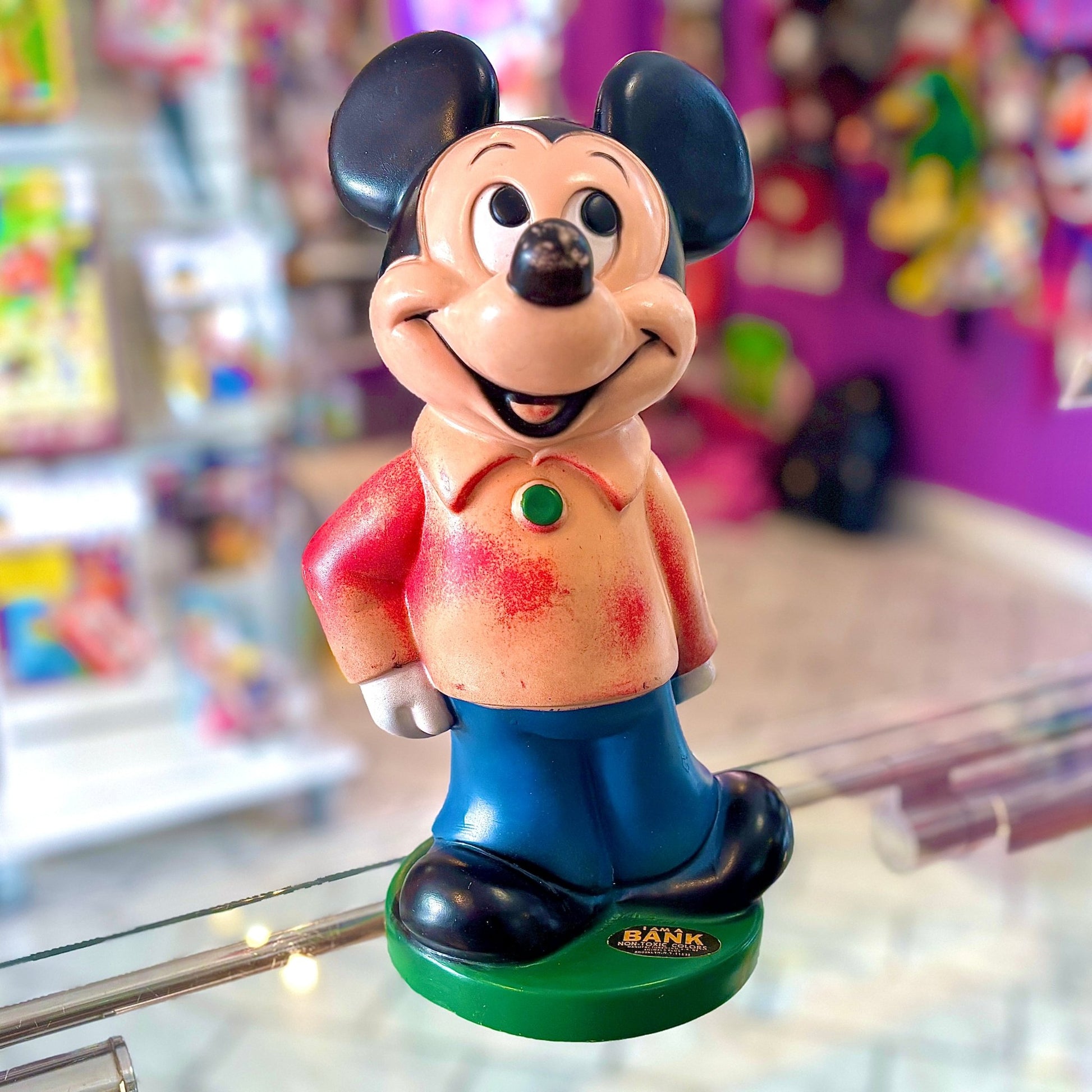 Mickey Mouse Club Piggy Bank / Money Box (Disney, 70s) - PopCultGang